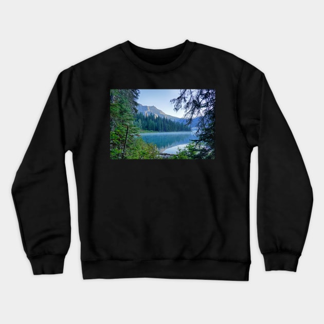 Emerald Lake Through the Trees Yoho National Park British Columbia Canada Crewneck Sweatshirt by WayneOxfordPh